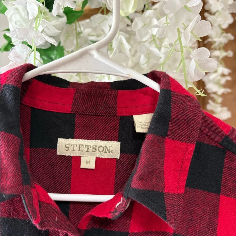 Stetson Red and Black Checkered Shirt 🤠 - Picture 4 of 6